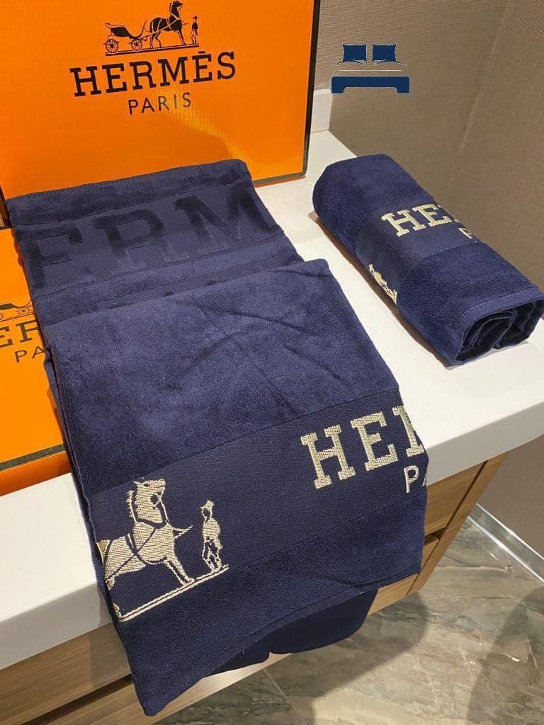 Hermés 2er Set Handtücher